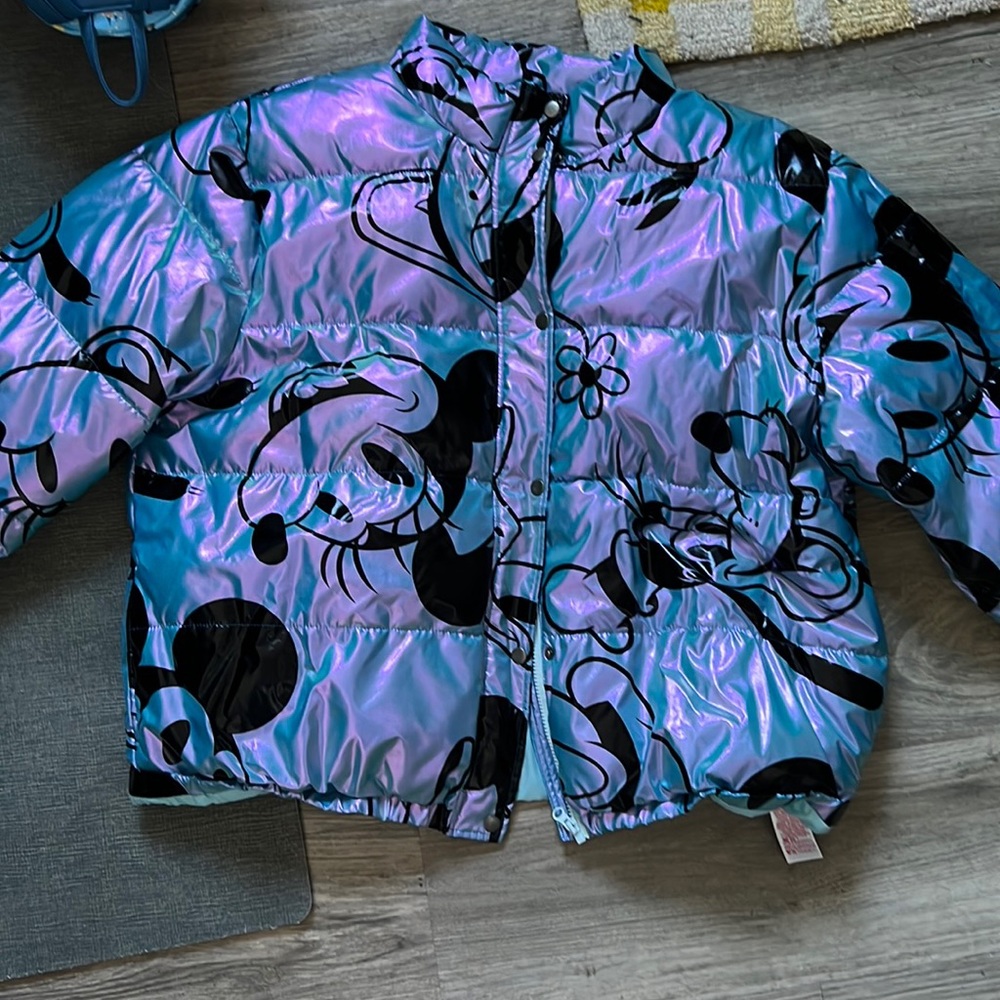 Disney Iridescent Mickey and Friends Puffer Jacket